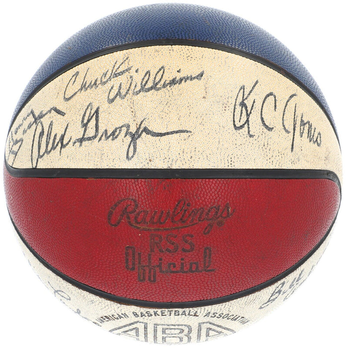 1972-73 San Diego Conquistadors Team Signed Official ABA Game Basketball JSA COA