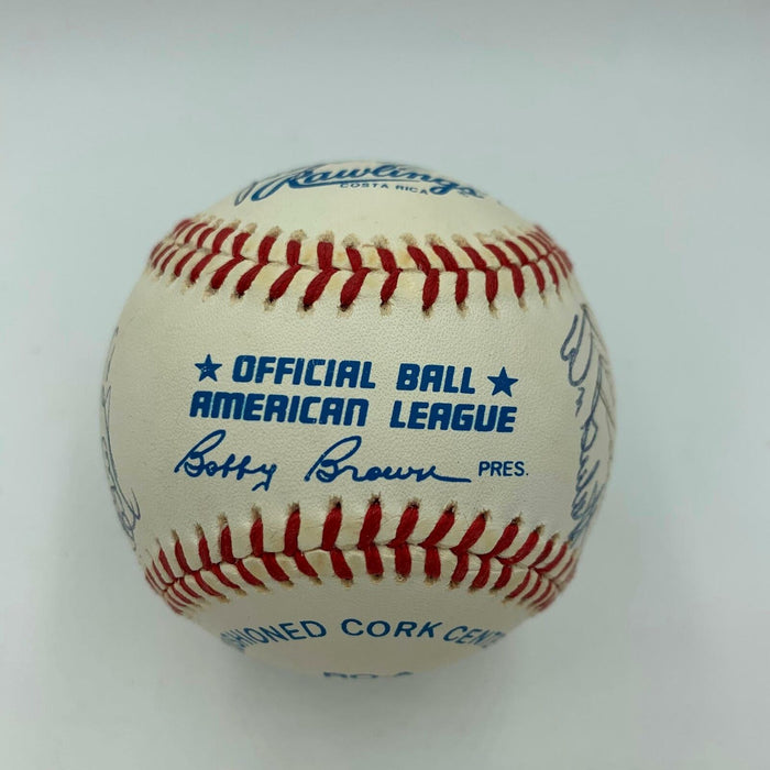 Baseball Legends and Hall Of Famers Multi Signed American League Baseball