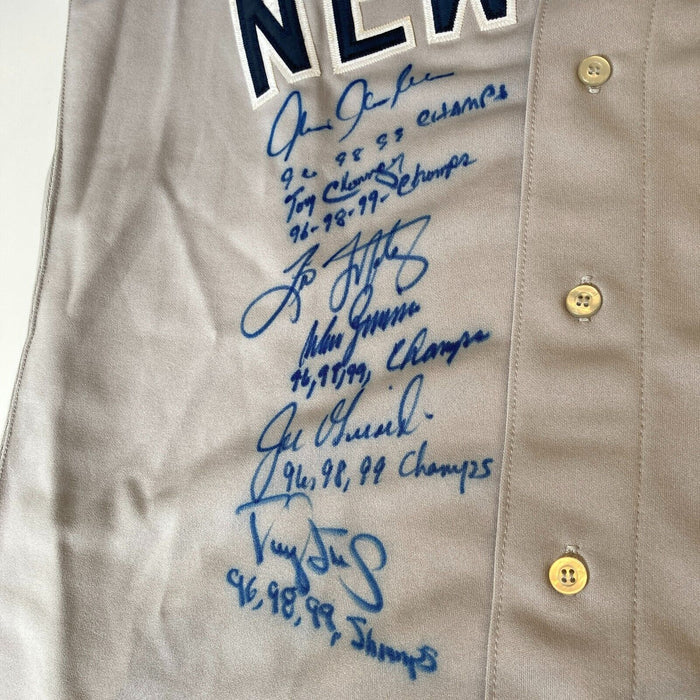 1996 New York Yankees World Series Champs Team Signed Jersey Derek Jeter Jsa