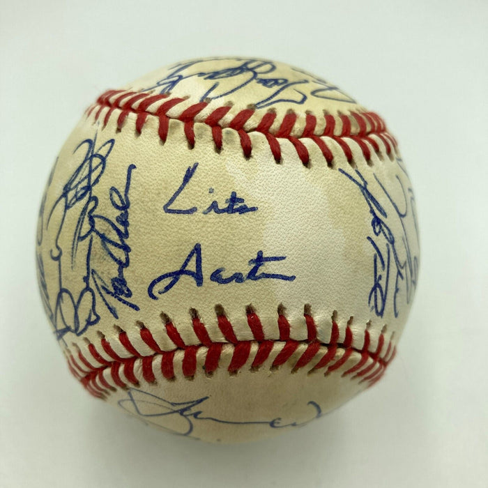 1992 Toronto Blue Jays World Series Champs Team Signed W.S. Baseball JSA COA
