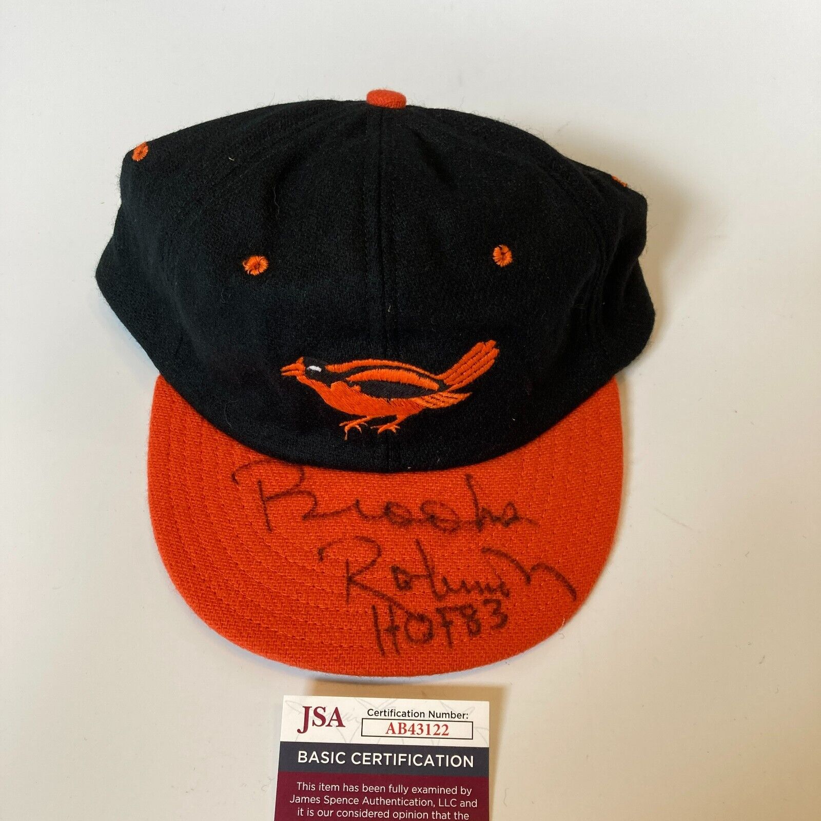 Autographed BROOKS ROBINSON HOF 1983 Official Major League Baseball JSA