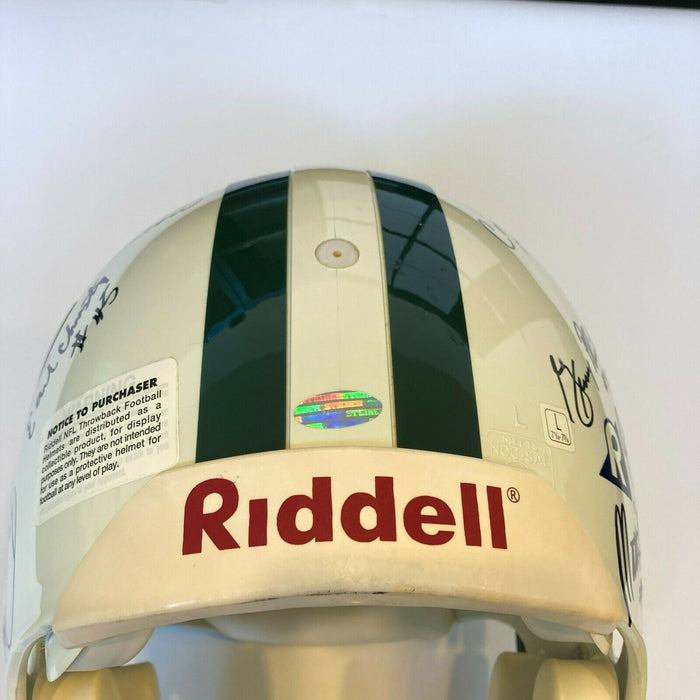 1969 New York Jets Super Bowl Champs Team Signed Authentic Helmet Steiner COA