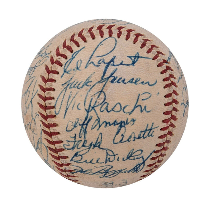 Stunning 1950 New York Yankees World Series Champs Team Signed Baseball Beckett