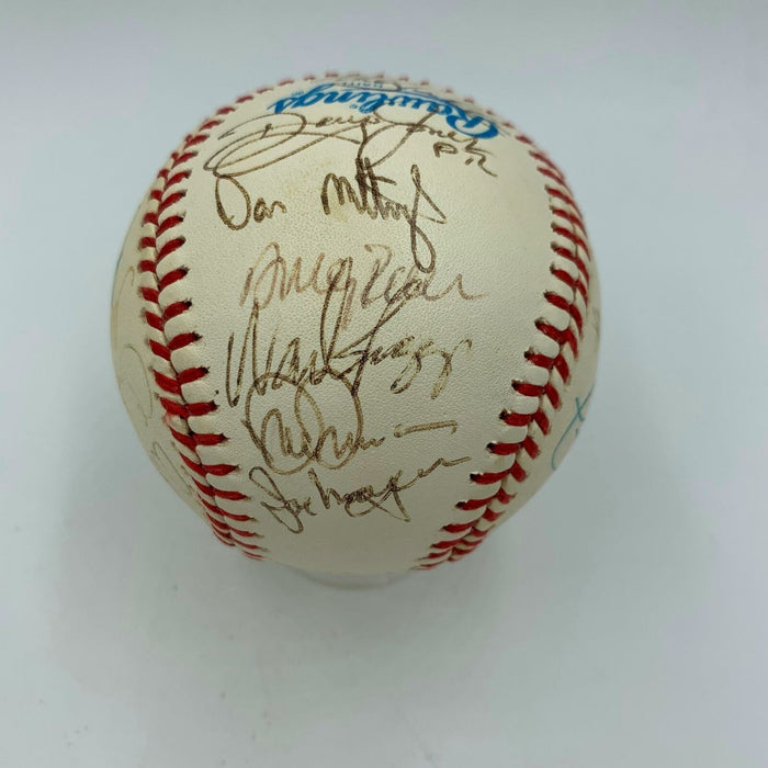 1989 All Star Game Signed Baseball Kirby Puckett Cal Ripken Jr. Mark Mcgwire
