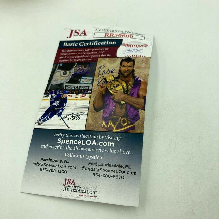 Warren Spahn & Johnny Sain Signed National League Baseball JSA COA