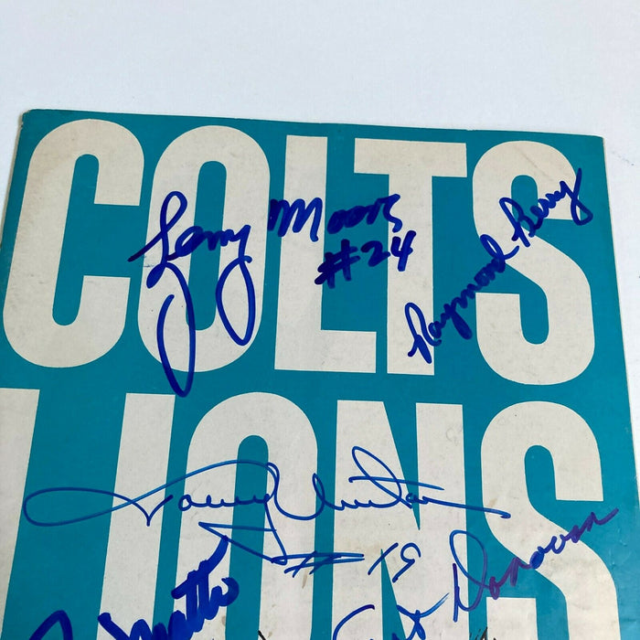 1962 Baltimore Colts Team Signed Program With Johnny Unitas With JSA COA