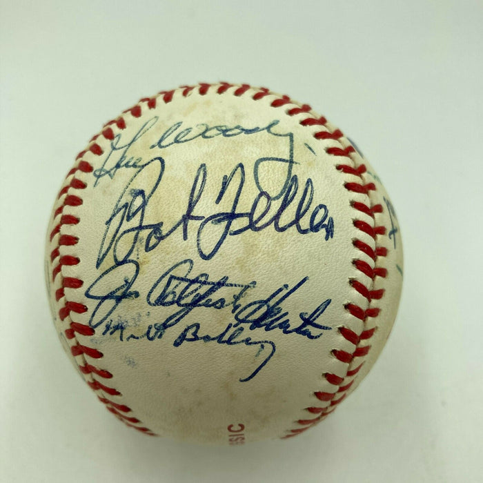 Hall Of Fame Multi Signed Cracker Jack Old Timers Game Baseball Beckett COA