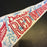 1978-79 Detroit Red Wings Team Signed Pennant Flag With 20+ Signatures