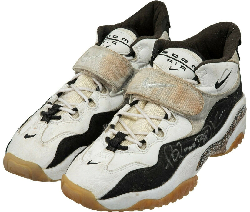 1990's Jerome Bettis Signed Game Used Pittsburgh Steelers Sneakers Beckett COA