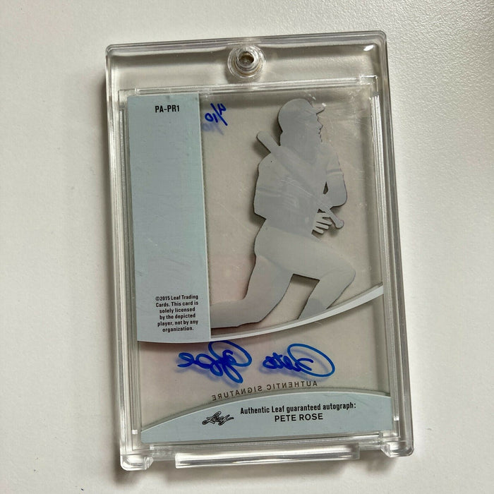 2015 Leaf Q Pete Rose #9/10 Auto Signed Autographed Baseball Card