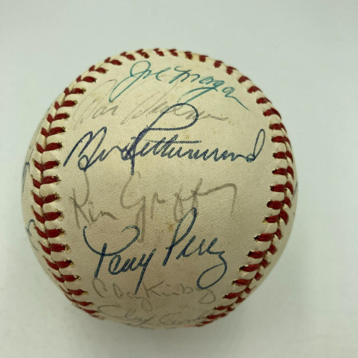 1975 Cincinnati Reds World Series Champs Team Signed Baseball JSA COA