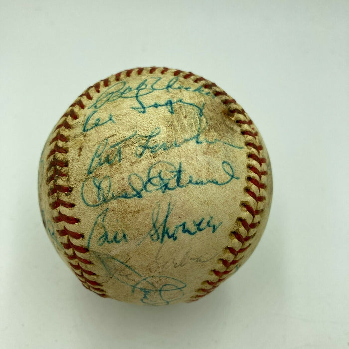 Joe Dimaggio Baseball Legends Signed 1976 Game Used American League Baseball JSA