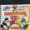 Rare Multi Signed 1976 New York Yankees ALCS Original Media Guide