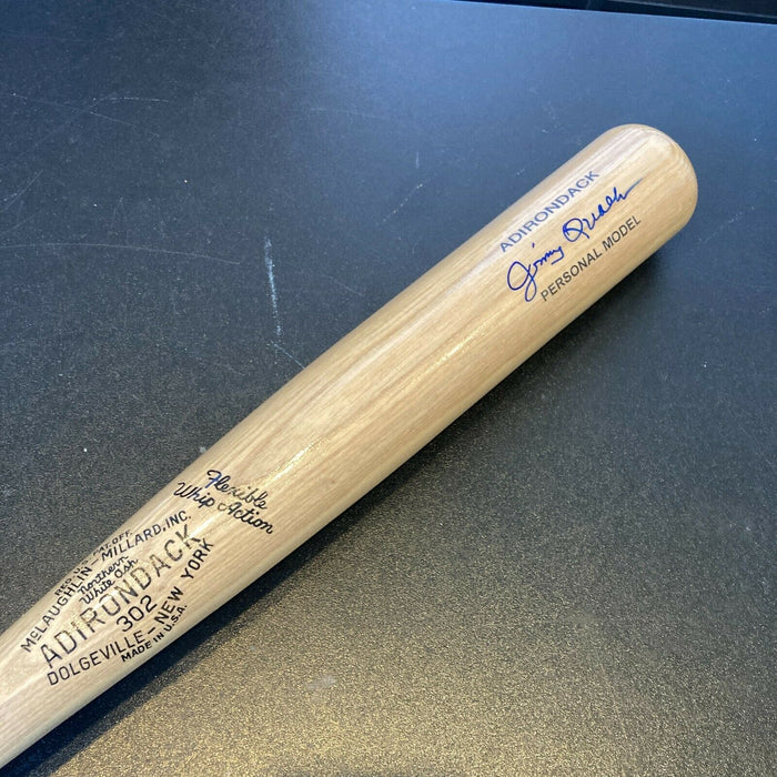 Jimmy Qualls Signed Adirondack Baseball Bat 1969 Chicago Cubs With JSA COA