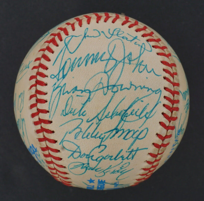 1984 California Angels Team Signed American League Baseball Beckett COA