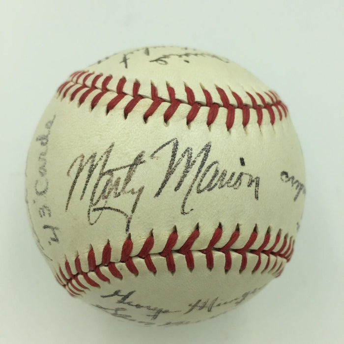 The Finest 1943 St. Louis Cardinals NL Champs Team Signed Baseball PSA DNA COA