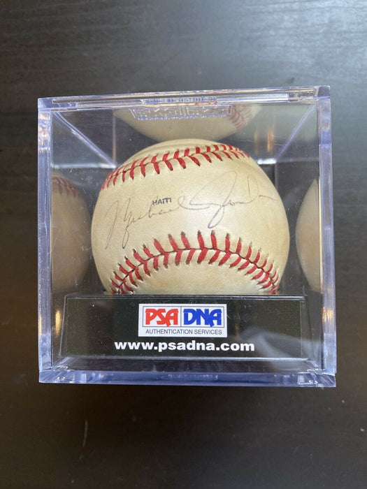 Earliest Known Michael Jordan Pre Rookie Signed 1982 World Series Baseball PSA