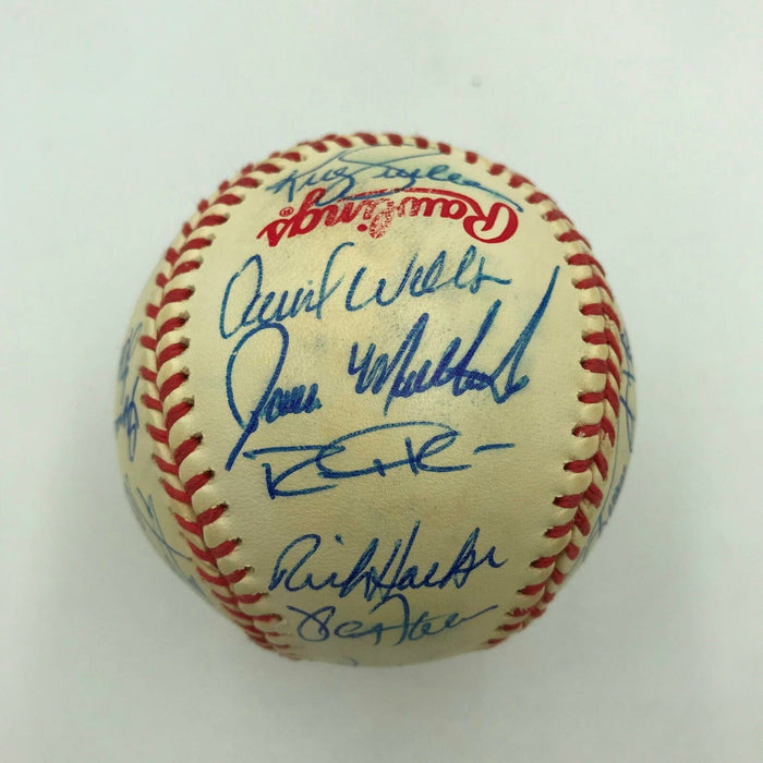 1992 Toronto Blue Jays World Series Champs Team Signed W.S. Baseball JSA COA