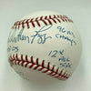 Wade Boggs Full Name Signed Heavily Inscribed Stat MLB Baseball With JSA COA