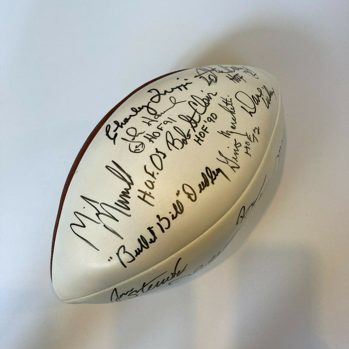 Hall Of Fame Legends Multi Signed Football With 21 Sigs JSA COA