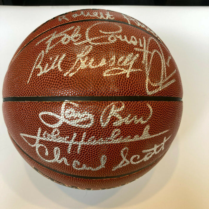 Bill Russell Larry Bird Boston Celtics Legends Signed NBA Basketball JSA COA