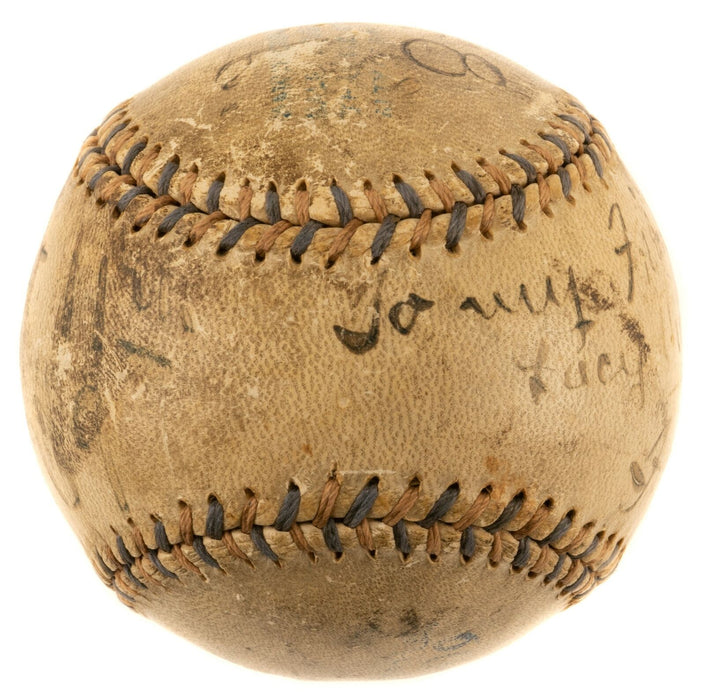 Historic 1909 World Series Game Used Baseball Fred Clarke Signed & Inscribed PSA