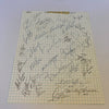 1982 New York Yankees Team Signed Autographed Sheet