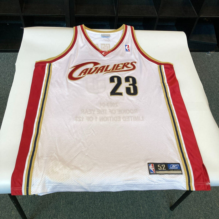 Lot Detail - LeBron James Signed Rookie Limited Edition Cavilers Jersey w/  ROY 04 Inscription! (Upper Deck)