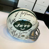 1969 New York Jets Super Bowl Champs Team Signed Authentic Helmet Steiner COA
