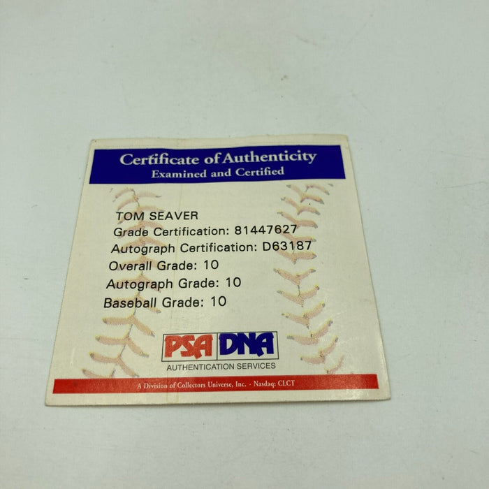 Tom Seaver Signed Major League Baseball PSA DNA Graded 10 GEM MINT