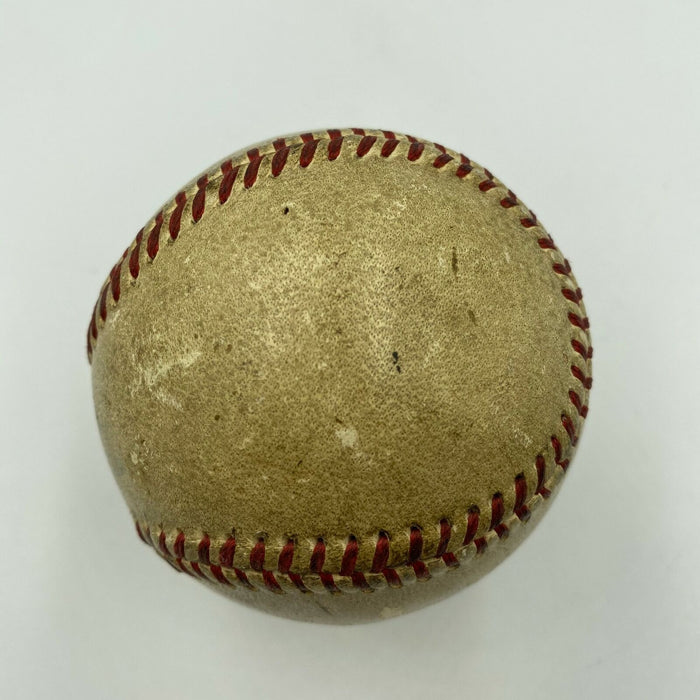 Cal Hubbard Hall Of Fame Signed Autographed Vintage Baseball With JSA COA