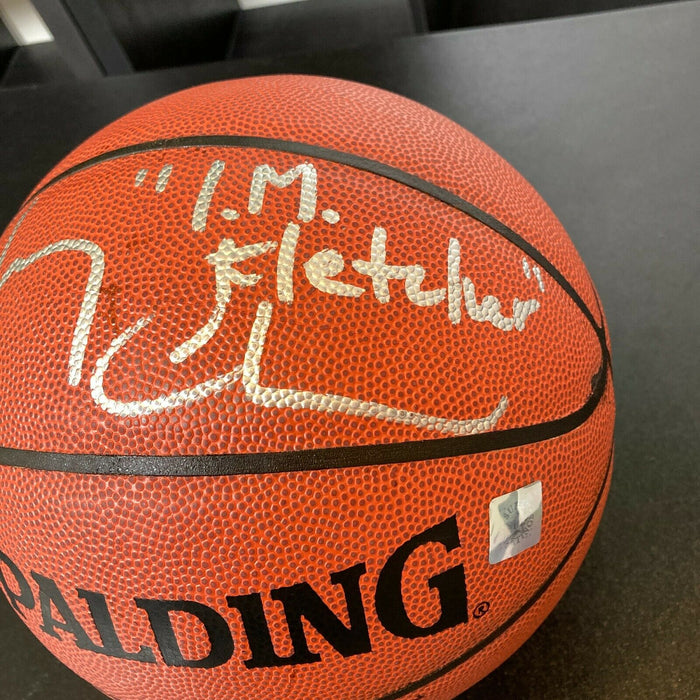 Chevy Chase Irwin M. "Fletch" Fletcher Signed Spalding NBA Basketball JSA COA