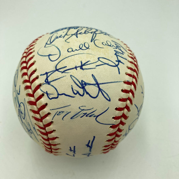 1993 Toronto Blue Jays World Series Champs Team Signed W.S. Baseball JSA COA