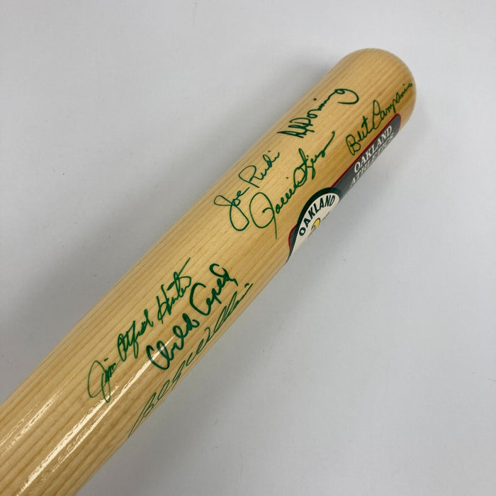 Oakland A's Hall Of Fame Legends Multi Signed Cooperstown Baseball Bat JSA COA