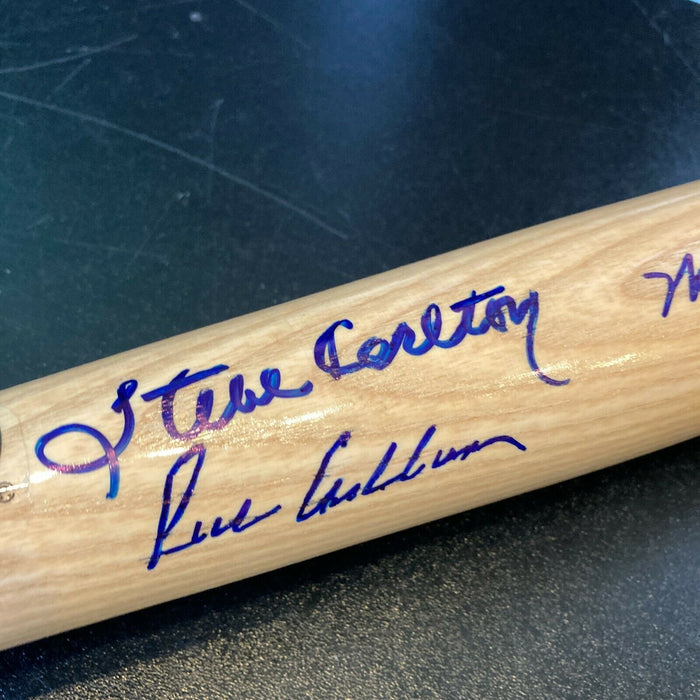 Richie Ashburn Mike Schmidt Steve Carlton Robin Roberts Phillies Signed Bat JSA