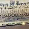 1949 Baltimore Elite Giants Negro League Team Signed Large 16x26 Photo JSA COA