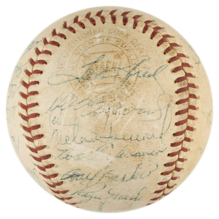 Mickey Mantle & Roger Maris 1965 New York Yankees Team Signed Baseball PSA DNA