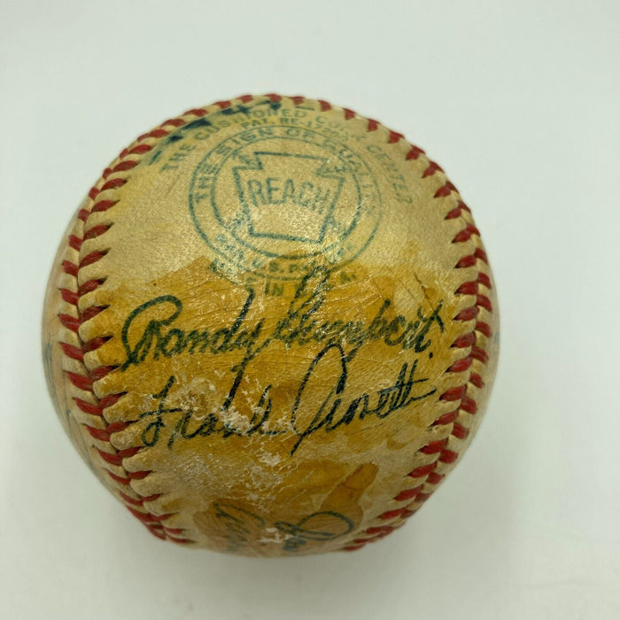 1947 New York Yankees World Series Champs Team Signed Baseball JSA COA