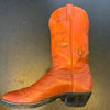 1980 Denver Broncos Team Signed Pair Of Vintage Bronco Cowboy Boots
