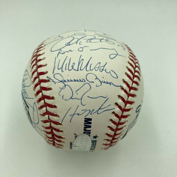2008 New York Yankees Team Signed Baseball Derek Jeter & Mariano Rivera Steiner