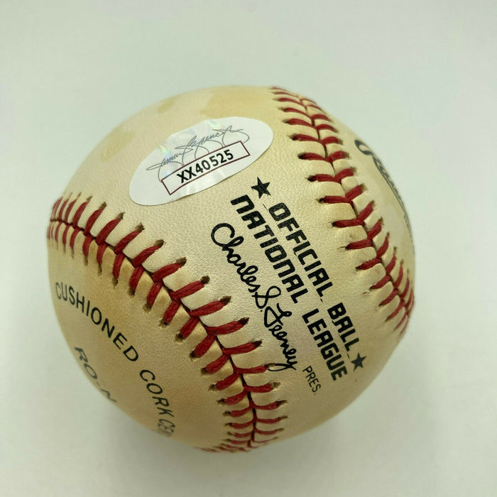 Judy Johnson Signed Vintage Official National League Baseball JSA COA