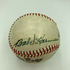 Max Carey Rube Marquard Zack Wheat 1910's Dodgers HOF Signed Baseball JSA COA