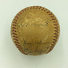 1950 NY Yankees World Series Champs Team Signed Baseball Joe Dimaggio JSA COA