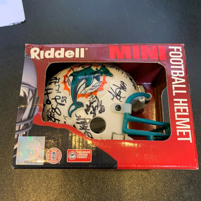 2000 Miami Dolphins Team Signed Riddell Mini Helmet