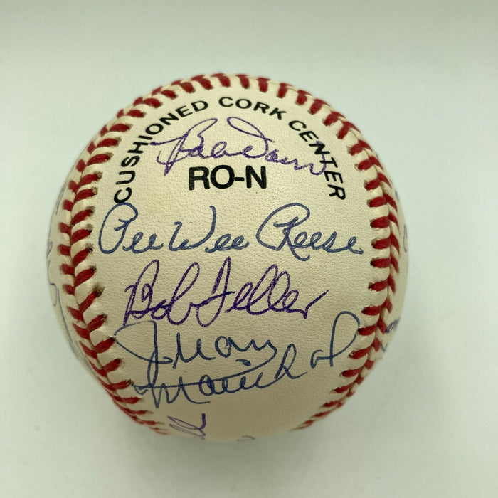Beautiful Ted Williams Hall Of Fame Multi Signed Baseball 22 Sigs Beckett COA