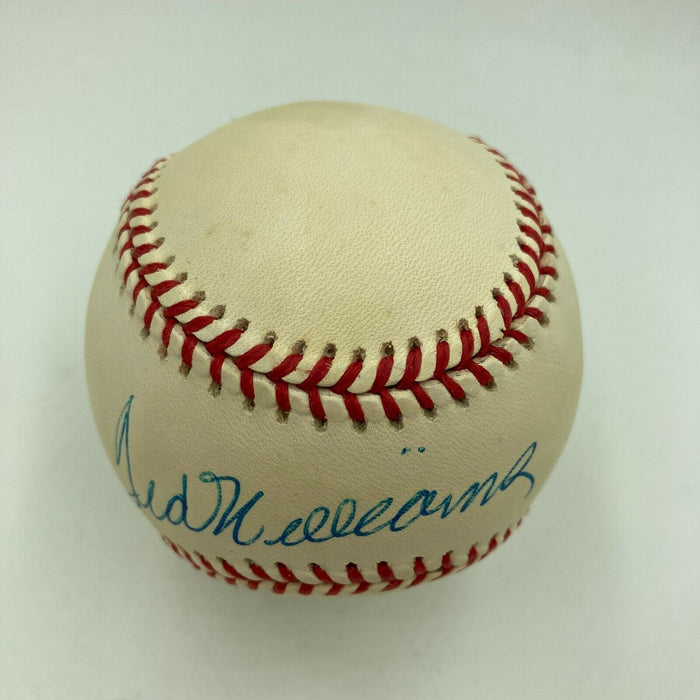 Beautiful Ted Williams Signed American League Baseball With JSA COA