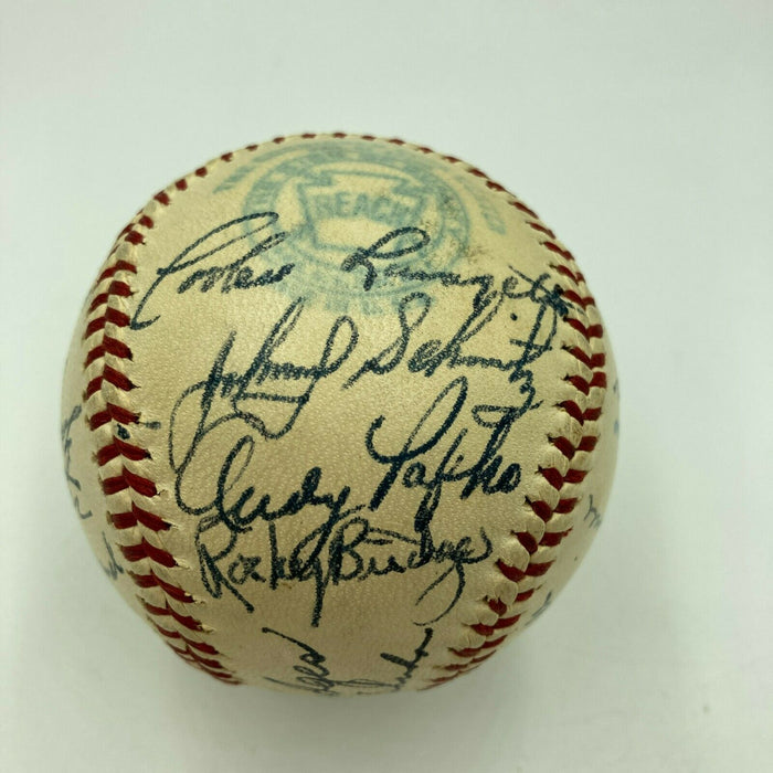 Beautiful 1952 Brooklyn Dodgers NL Champs Team Signed Baseball Gil Hodges  JSA