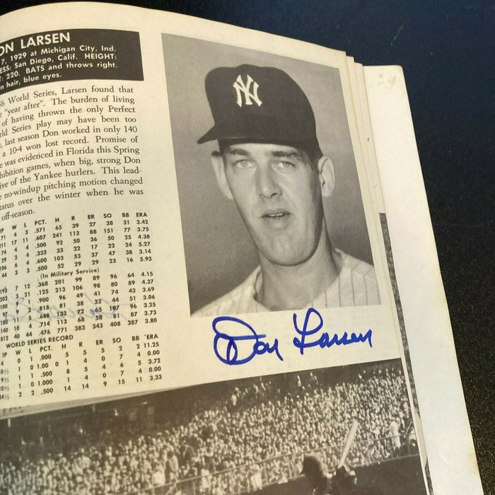 1958 New York Yankees Team Signed Yearbook With 10 Signatures