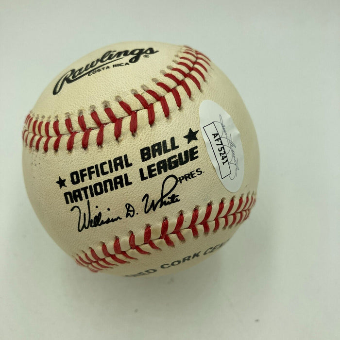 Joe Adcock Signed Official National League Baseball JSA COA