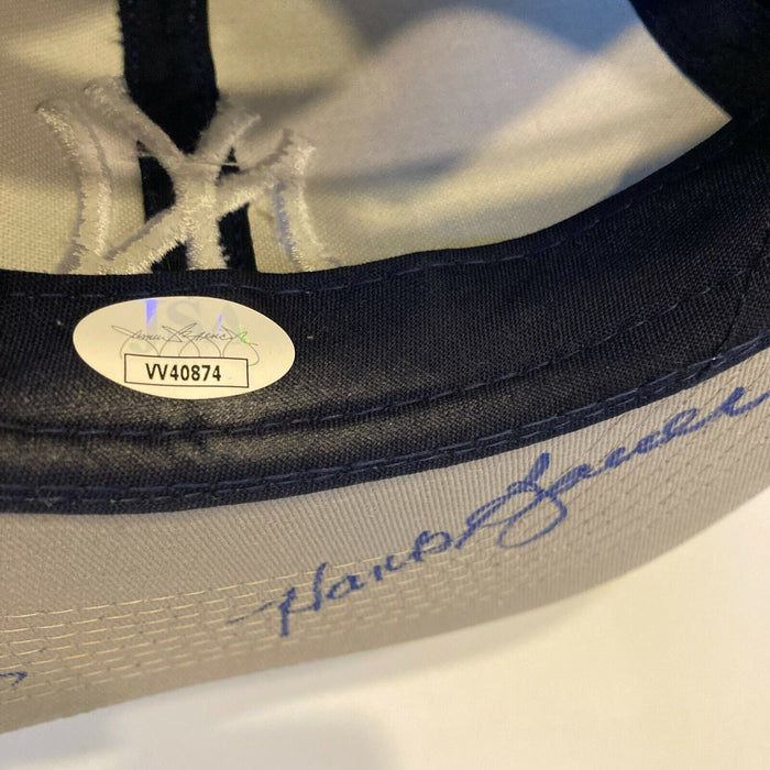 Hank Bauer & Moose Skowron Signed New York Yankees Baseball Hat With JSA COA